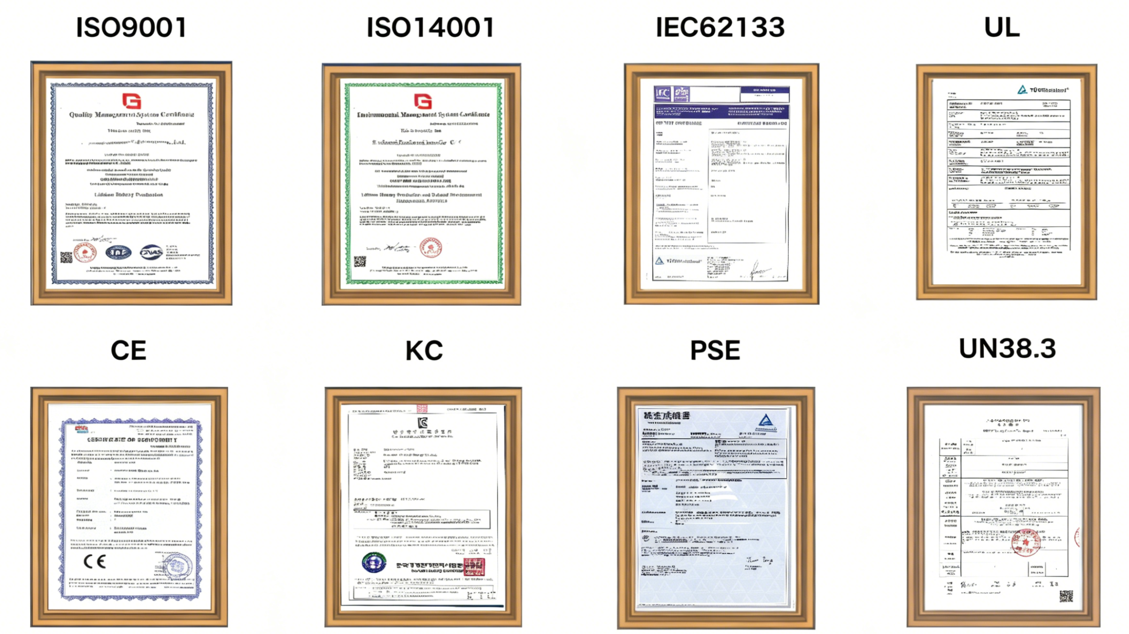 Certifications